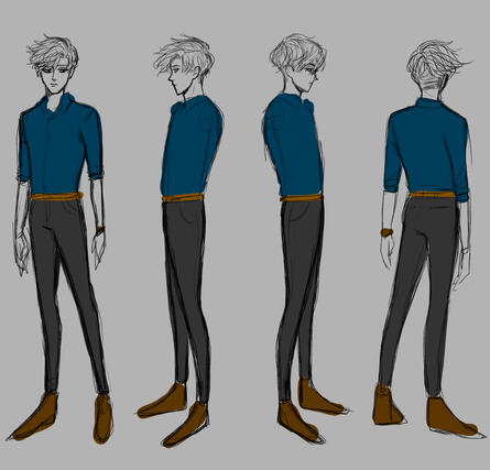 Cain (Originally the main character of the slice of life comics, If Louisa remains a support character, I’ll give him the lighting powers, if not, if I recall correctly his power was also elemental. Controlling metal like a liquid I think?)