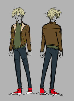 Dillon (originally an antagonist redeemed in the slice of life comic, he had an older brother who was friends with grey, rhea, Sean, and Vivian…etc. he will be the blood powered bullied kid)
