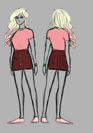 Ella (was Cain’s love interest and a main character. She was not interested, instead interested in an athlete like character called Nathan (similar to Adin but I plan to not include Nathan))